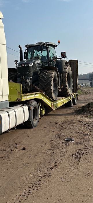 Naczepa niskopodwozie z najazdami semik jumbo platforma