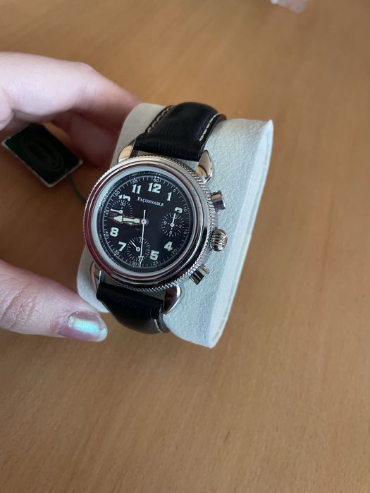 Relógio Cronógrafo Façonnable – Estilo Piloto / Vintage (Excelente Estado)