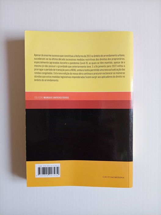 Livro "Arrendamento Urbano", de Luís Menezes Leitão