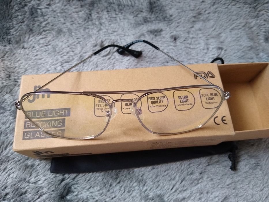 Okulary komputerowe  blokujące światło niebieskie JM