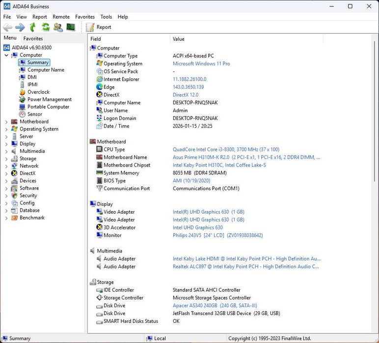Системный блок Asus 1151v2