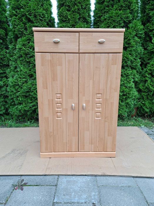 Komoda bukowa 2x drzwi 2x szuflada
