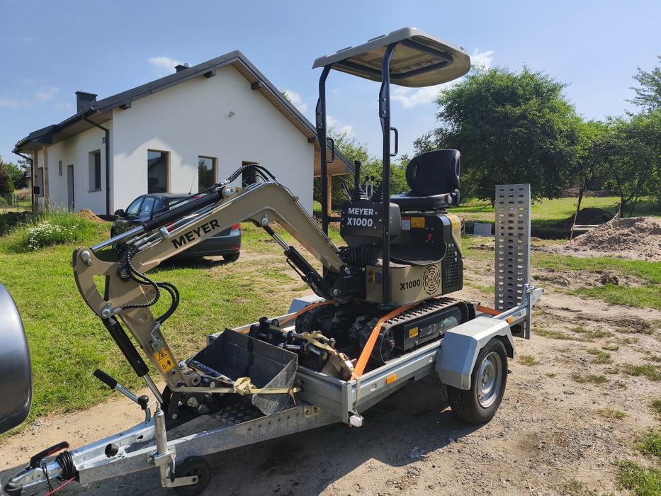 Wynajem Mini Koparki, Wozidło z kiprem, Rębak  150mm, Generator 7,1kw