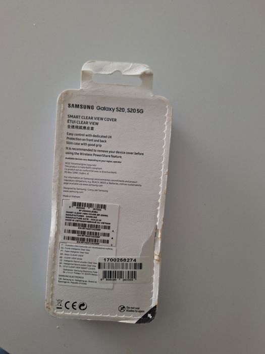 Capa S20 smart clear View azul