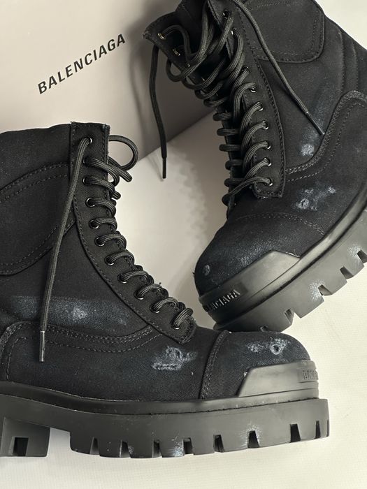 BALENCIAGA Stike boots black army ботинки берцы боты opium archive 43
