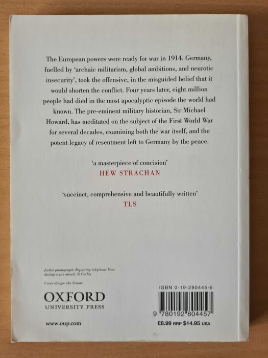 Livro "The First World War" de Michael Howard