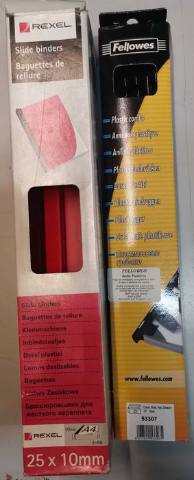 Conjunto argolas de encadernação e baguetes A4