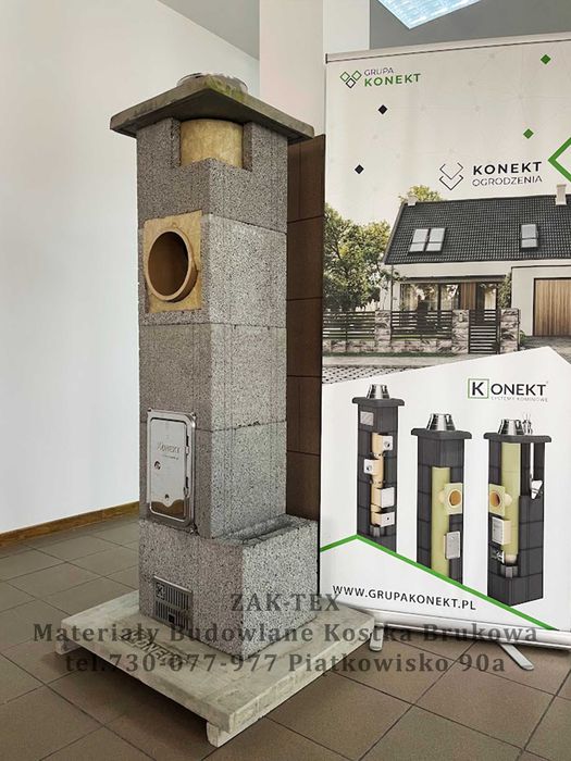 Komin systemowy KONEKT uniwersalny fi200 7m KURIER