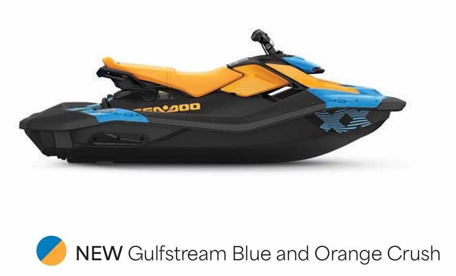 Skuter wodny Sea-Doo Spark Trixx 90 3-UP Gulfstream Blue/ Orange Crush