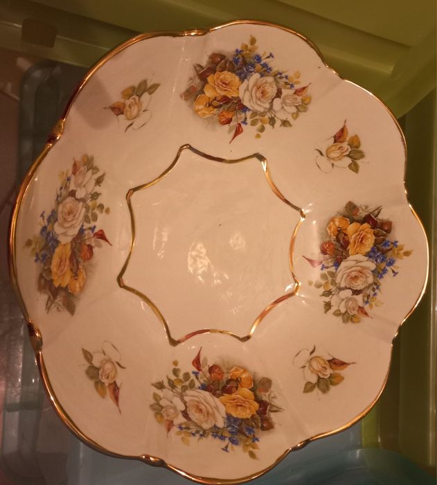 Conjunto de jarro, bacia e 2 castiçais