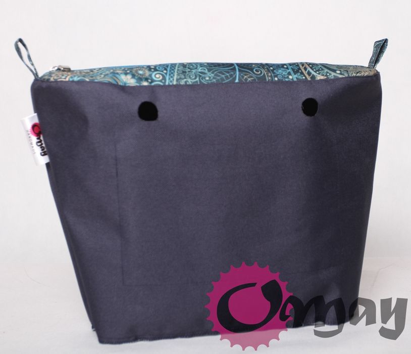 Granatowy organizer OBAG MINI +OPASKA orient paisley Granat OMAY