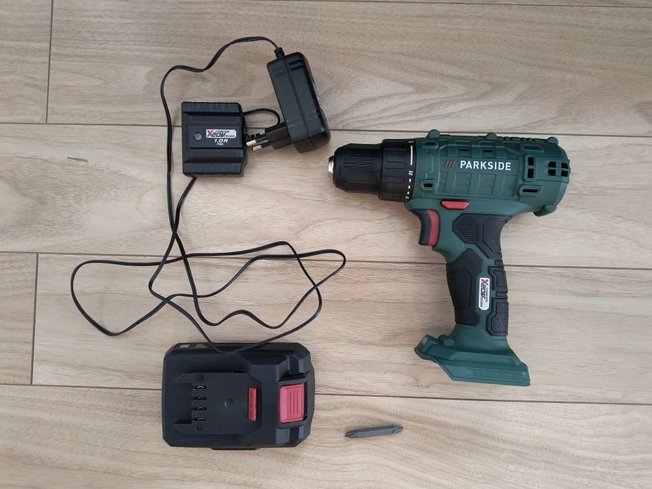 PARKSIDE PBSA 20-Li A1 Wiertarko-Wkrętarka 20V 2Ah Zestaw Walizka + BIT