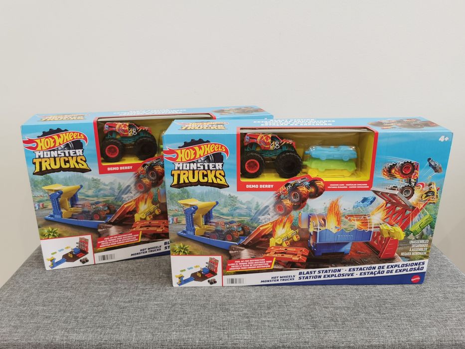 Трек Хот Вілс Пригоди на станції Hot Wheels Monster Trucks Blast Stati