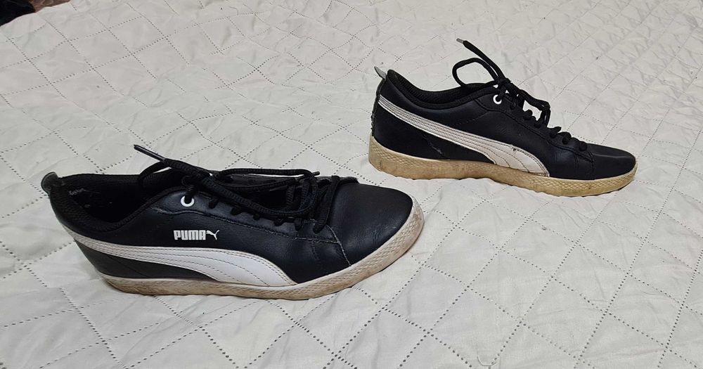 Męskie buty Puma UP - czarno-białe 38