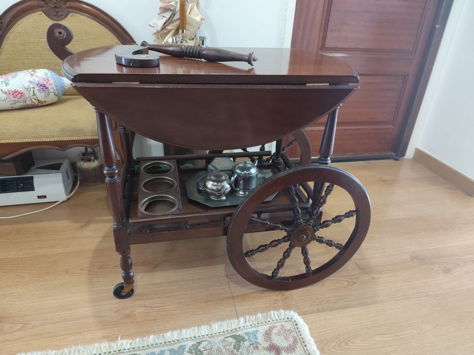 Carrinho de chá  castanho