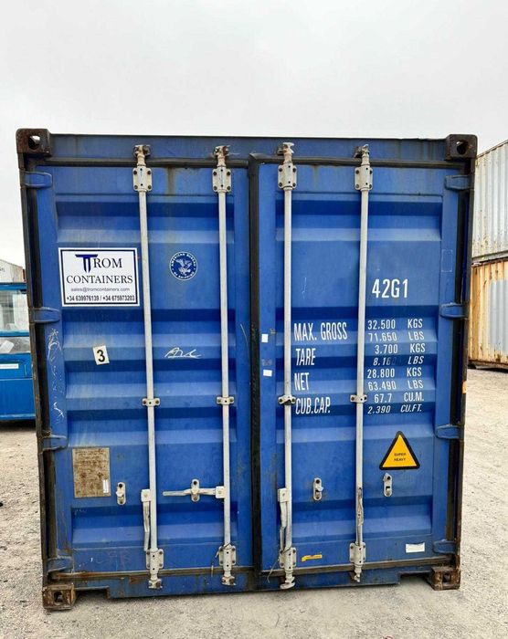Contentor Marítimo 40' DV - 12m - 30m2 | One Way e Usados - TROM Containers