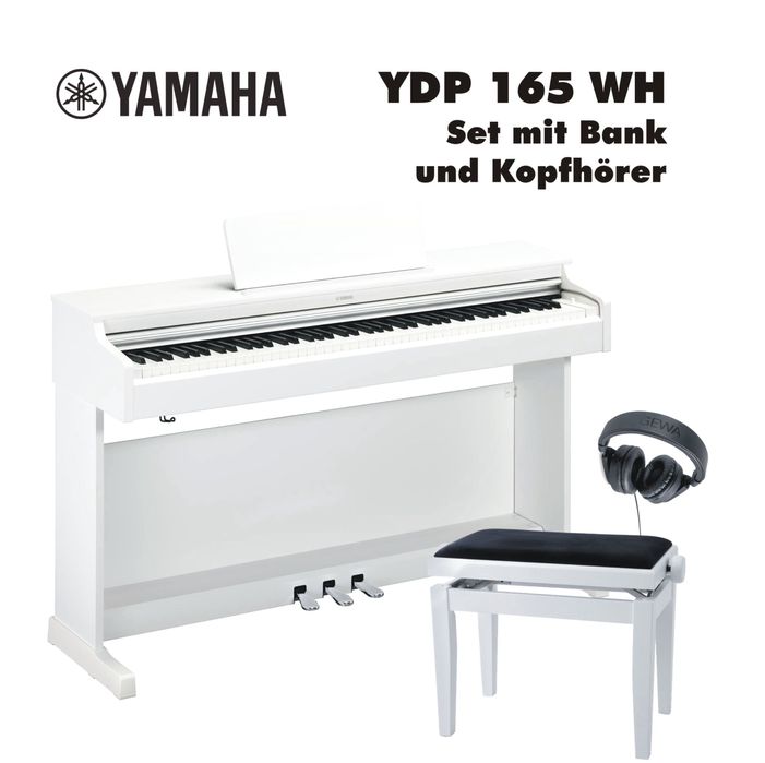 Цифрове піаніно Yamaha YDP 165 wh + банкетка+навушники| Нове