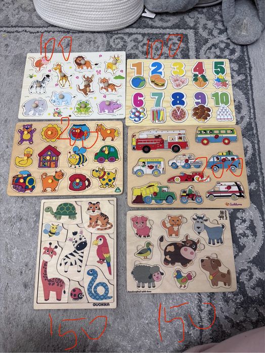 Пазли вкладиші пазл більше менше пазли половинки