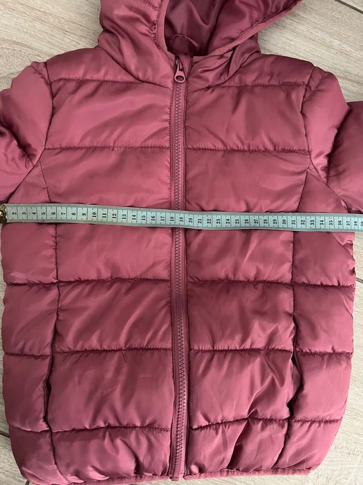 Дитяча демісезонна стьобана куртка для дівчинки Sinsay Темно-рожева