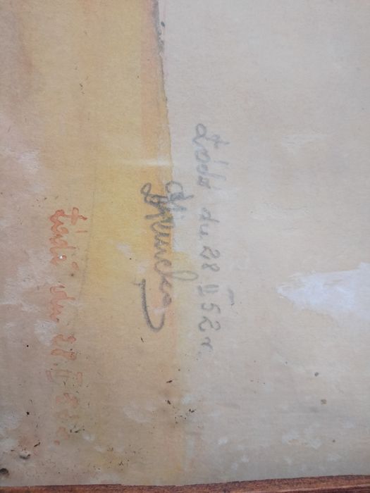 Obraz z,1952r. Drewniana ładna rama.