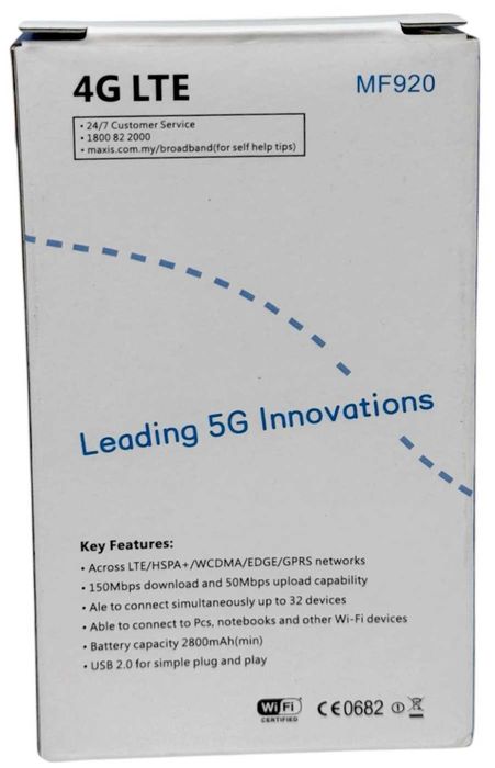 Роутер  модем 4G ZTE MF 920  LTE WIFI 3G вайфай два выхода под антенну +антенки