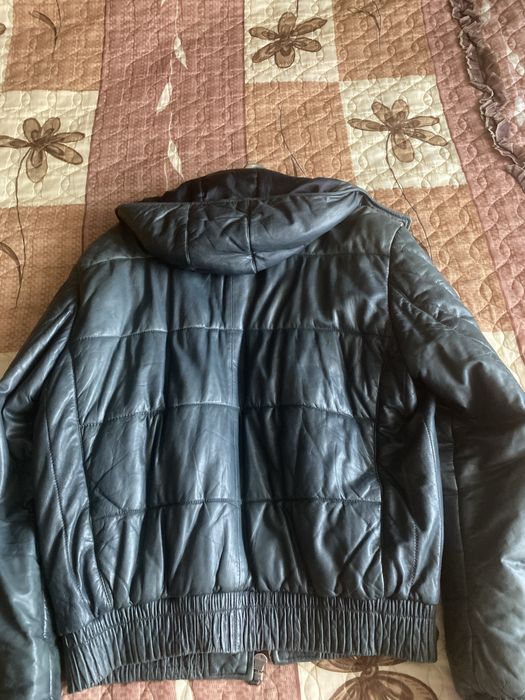 OCHNIK зимняя кожаная куртка