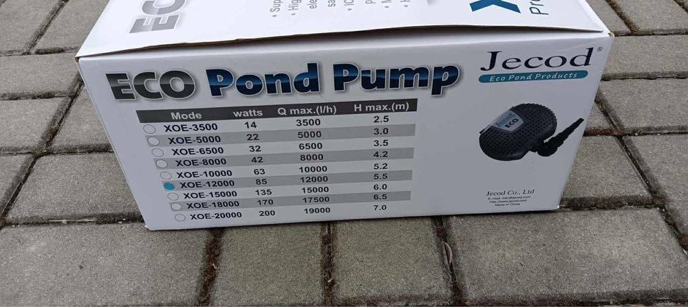 Pompa do oczka Jecod XOE-12000 ECO Pond Pump | 12000 l/h