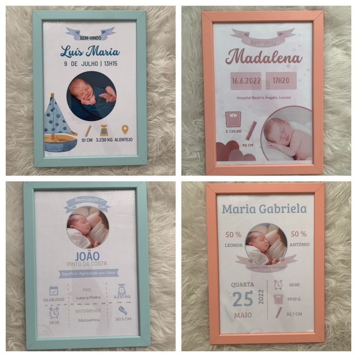 Molduras/quadros personalizadas A4 | Bebé64750561191298123