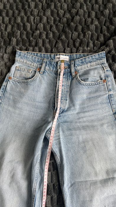 Zara джинси кюлоти блакитні high rise culottes