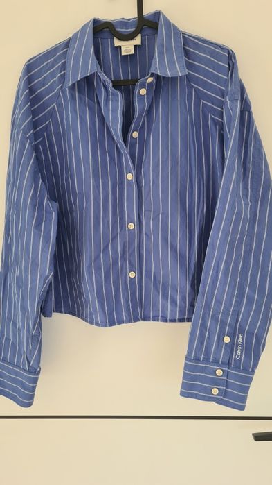 Koszula Calvin Klein paski krótka oryginalna S