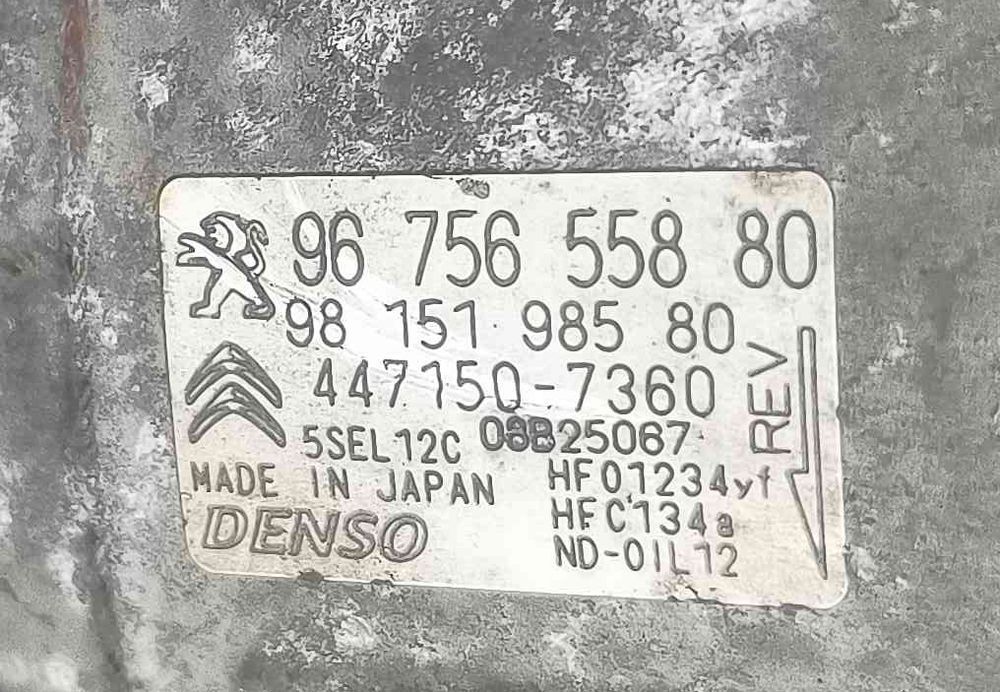 Compressor Ar Condicionado PEUGEOT 308 I (4A_, 4C_) ano 2015