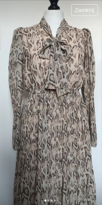 Sukienka MIDI zwierzęcy print Reserved