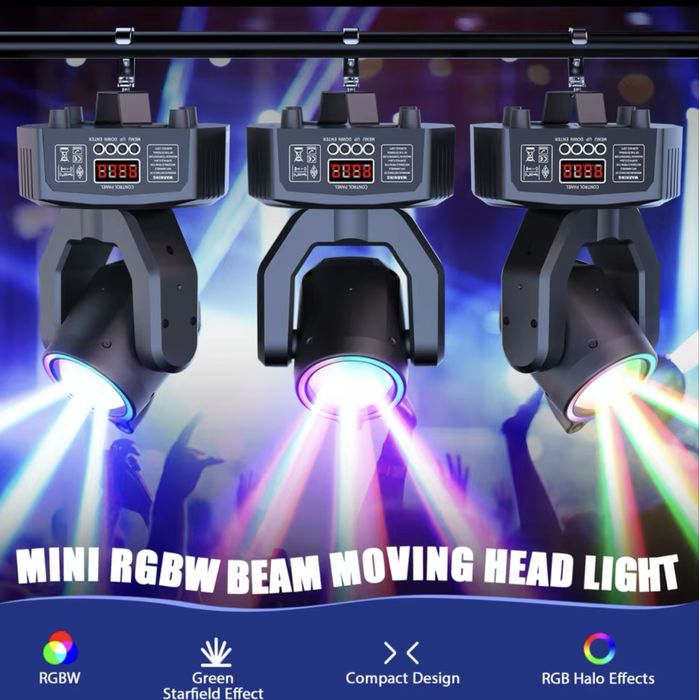2 Moving heads anel led efeitos e laser novos
