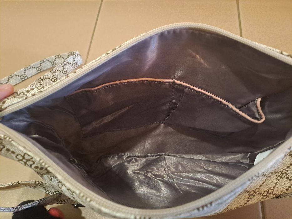 Conjunto de Malas Elegantes (Tote + Tiracolo) - Padrão Monograma