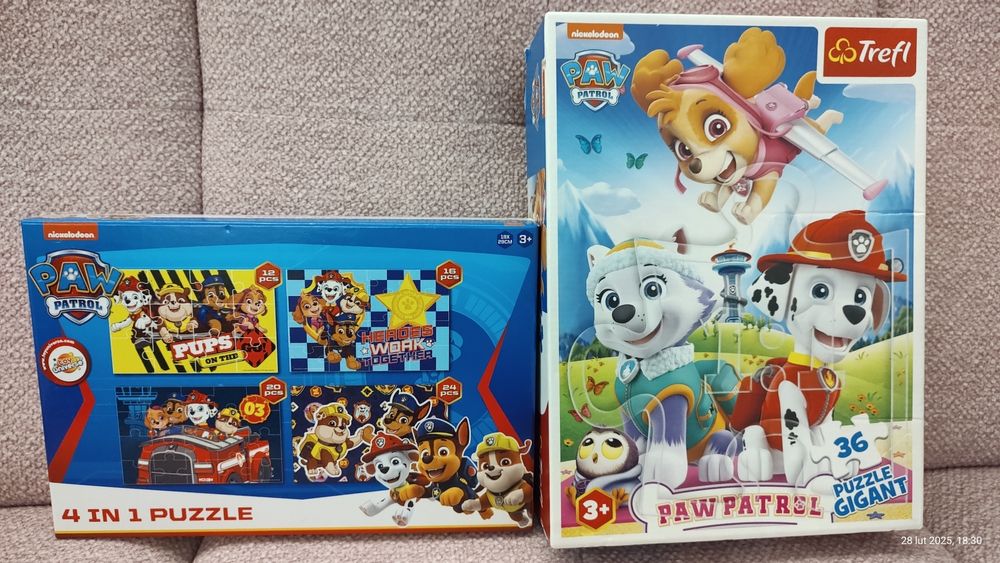 2 x Puzzle 3+ Trefl i Nickelodeon Paw Patrol