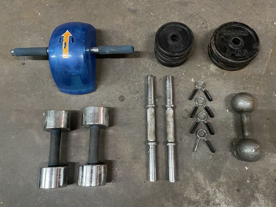 Conjunto musculação halteres