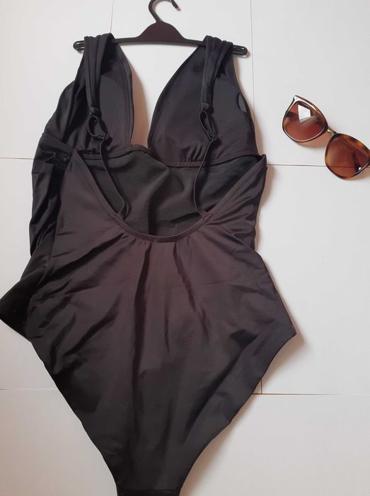 Nowy jednoczęściowy strój kąpielowy hunkemoller czarny