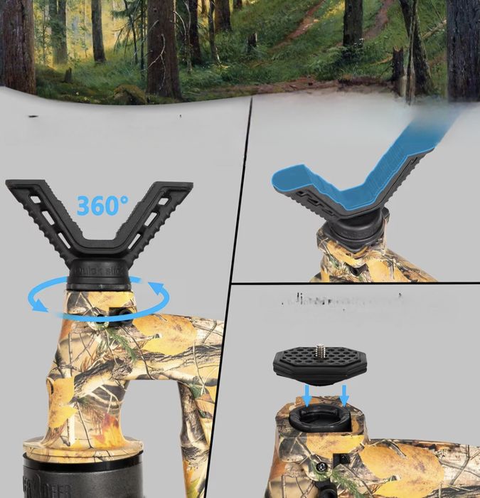 !!Pastorał myśliwski automatyczny FIERY DEER monopod podpórka 180 cm