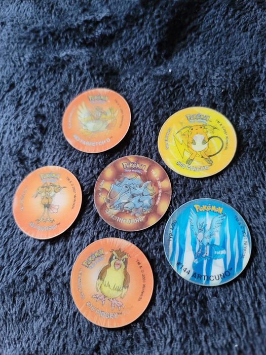 Mega kolekcja Pokemon Tazo 2 93 szt. 82 pokemony 11 trenerów pudełko