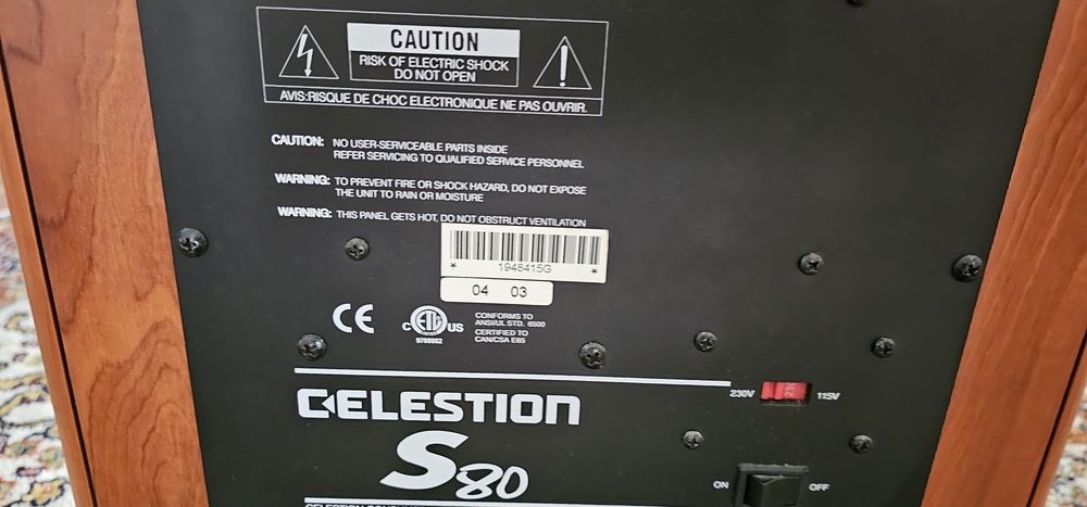 Subwoofer Celestion S80 como novo