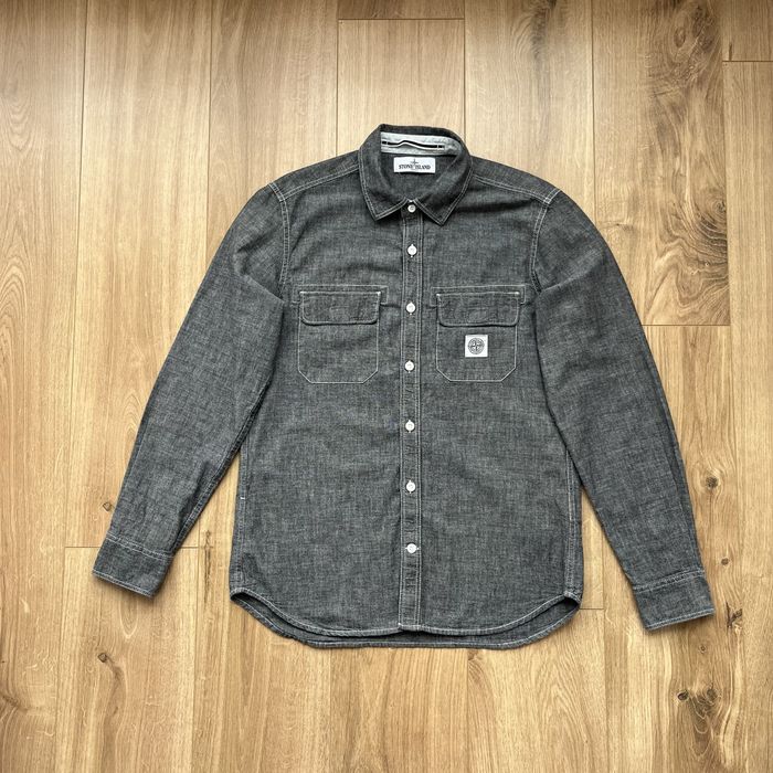 Сорочка Stone Island Lino Flax Patch Shirt
