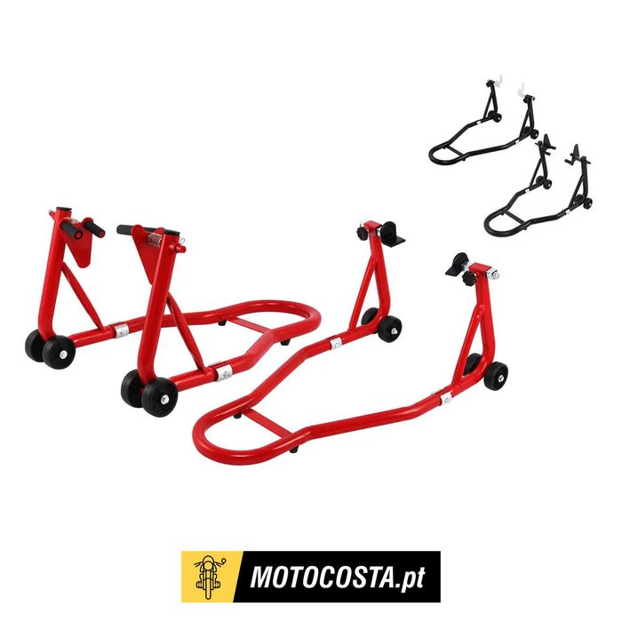 Cavalete universal moto - Suporte dianteiro/traseiro capacidade 450kg