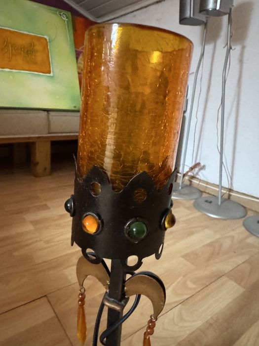 Candeeiro de mesa rustico