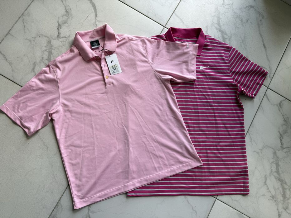 Футболка рожева оригінал поло теніска сорочка Nike розмір L Л