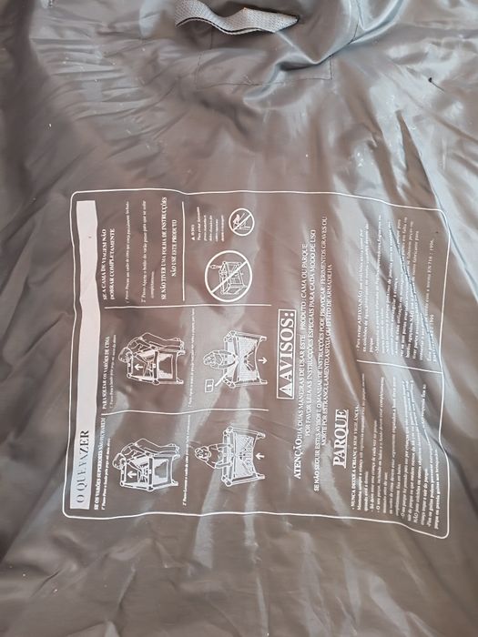 Parque infantil cama de viagem criança bebé Zippy com rodas e colchã