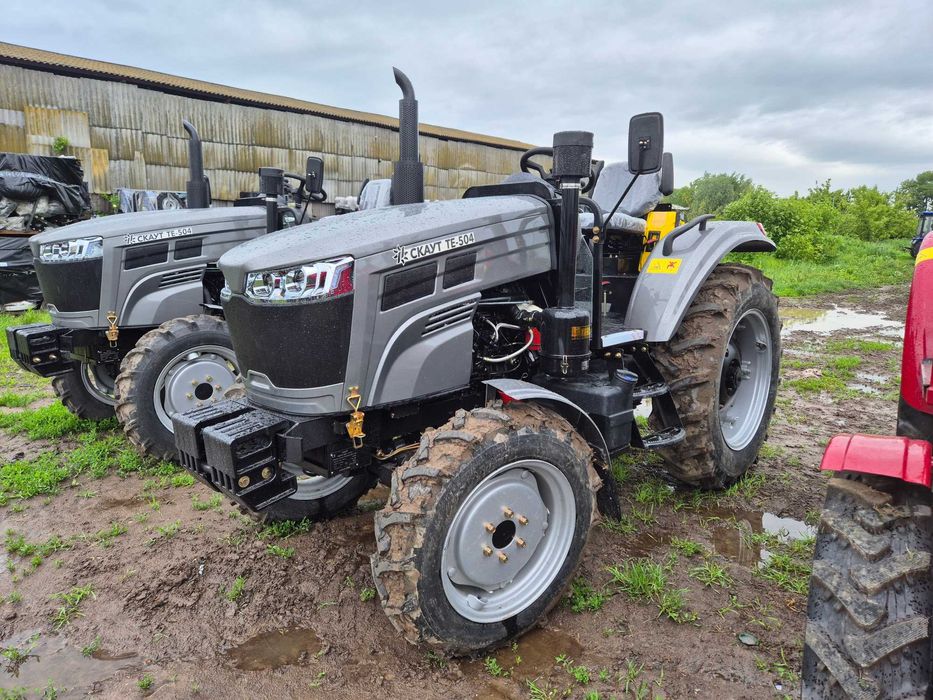 Трактор Скаут ТЕ 504 ровный пол 2 гидроцилиндра 2025 года