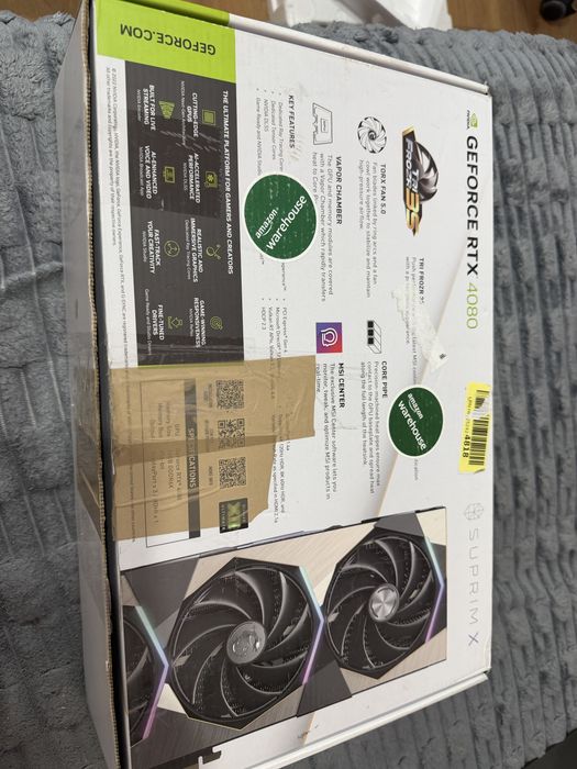 Karta graficzna rtx4080 uszkodzona brak rdzenia i pamieci