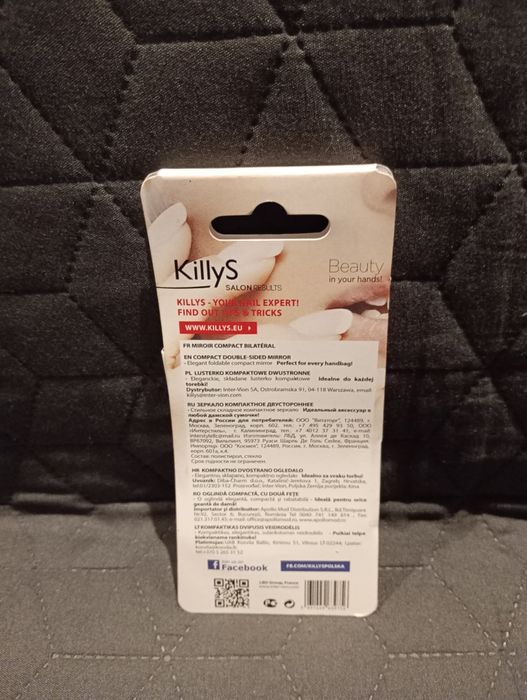 Nowe lusterko kosmetyczne składane dwustronne Killys