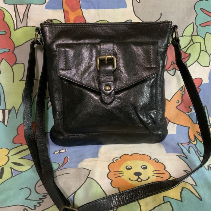 Мужская брендовая кожаная сумка M&S. Размер 27/26 см