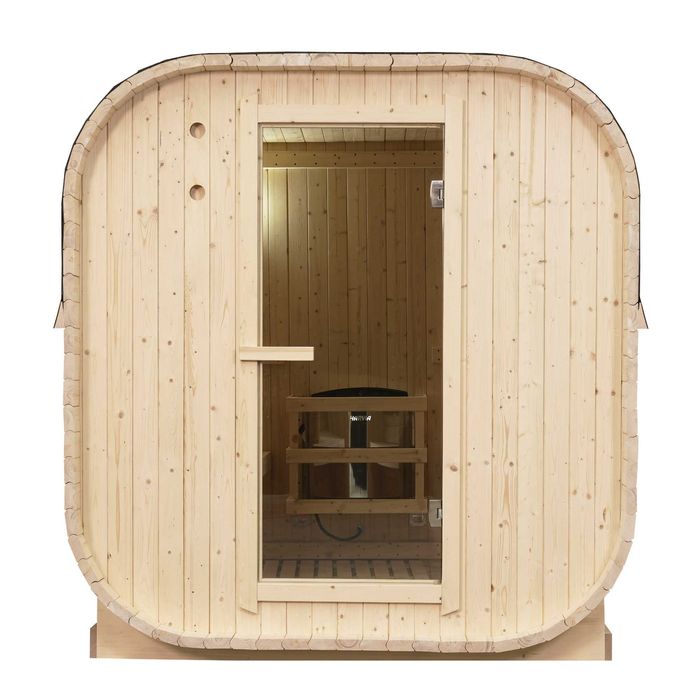 Sauna Fińska BECZKA QUADRO 6os piec Harvia 8KW